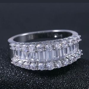 NWT White Sapphire Women’s Wedding Ring